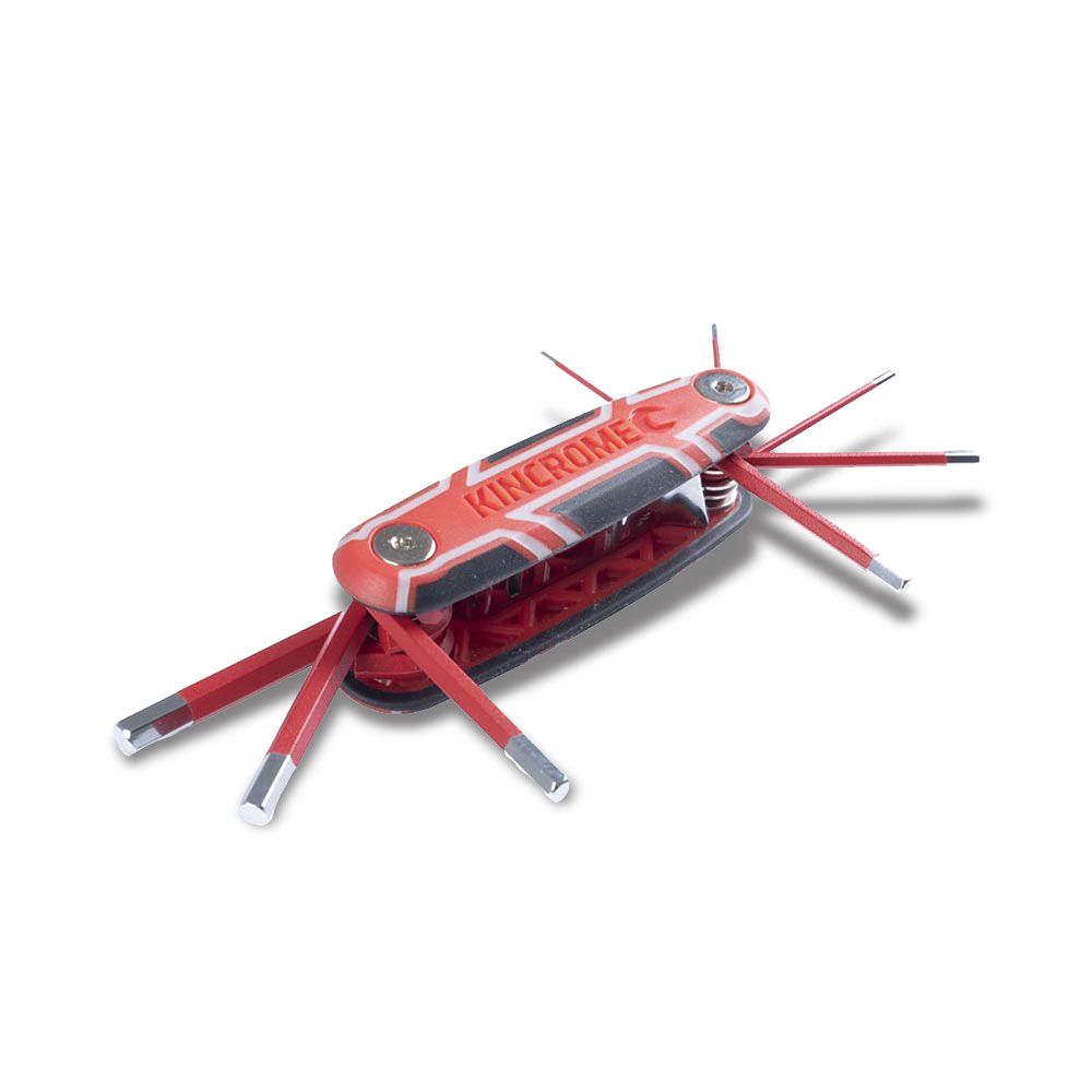 Kincrome K5391 8pce Folding Hex Key Set Imperial - Red – image 3