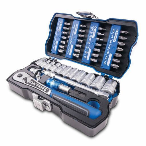 Kincrome K27000 43pce 1/4" Drive LOK-ON Socket & Bit Set – image 3
