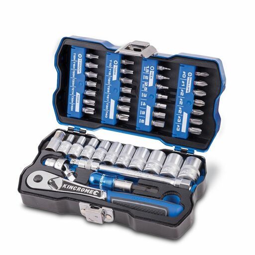 Kincrome K27000 43pce 1/4" Drive LOK-ON Socket & Bit Set – image 2