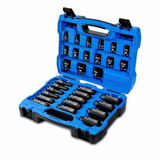 Kincrome K2097 30pce 1/2" Drive Standard & Deep Impact Socket Set - Metric
