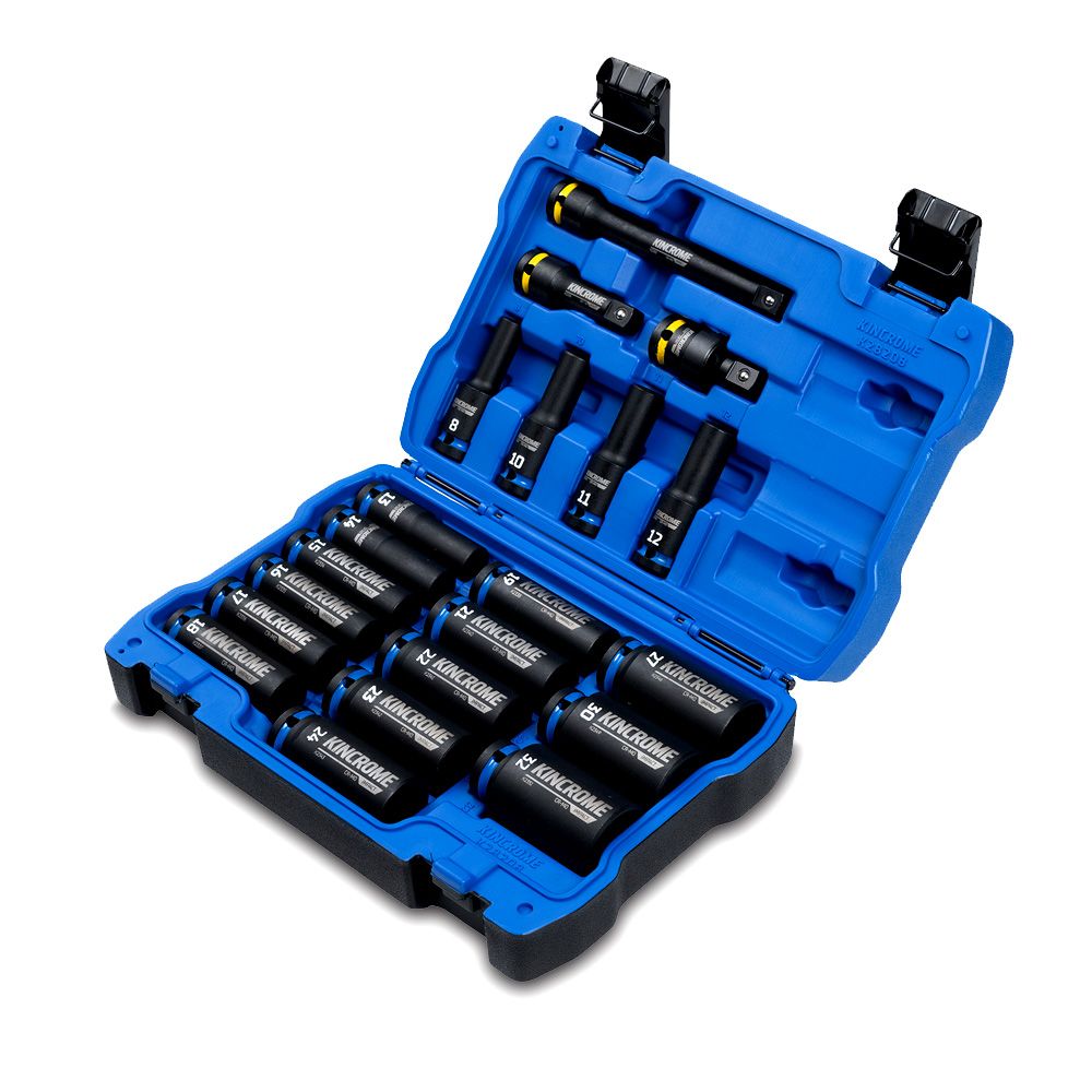 Kincrome K28208 21pce 1/2" Drive Deep Impact Socket Set - Metric – image 1