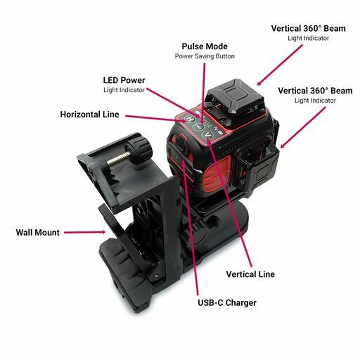 CPI MINI4D 360° 4.0AH Li-ion 4D Sensor Green Beam  laser – image 6
