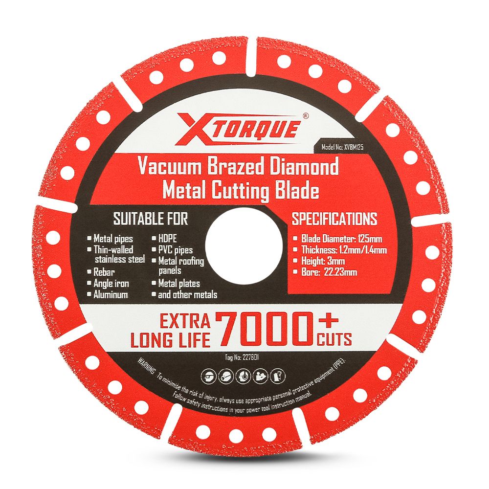 Xtorque XVBM125 125mm x 22.23mm x 1.2mm Vacuum Brazed Diamond Metal Cutting Blade – image 2