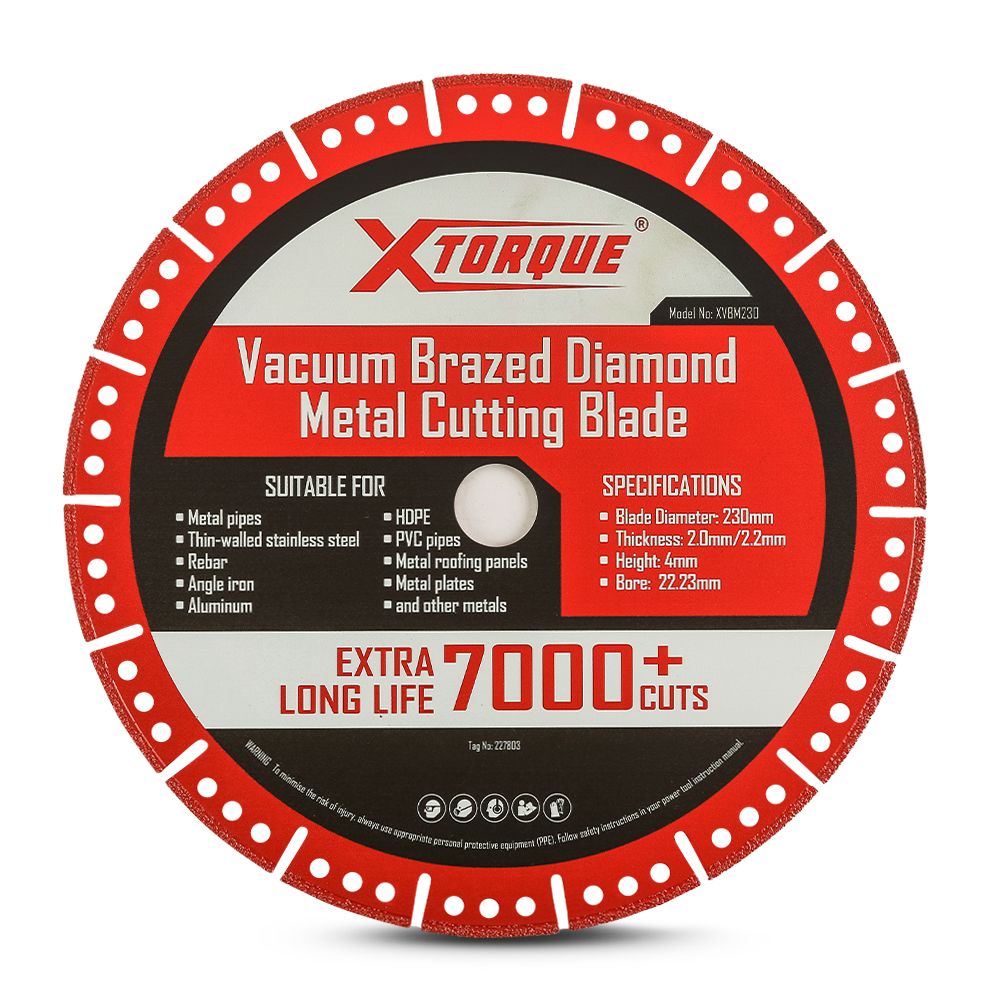 Xtorque XVBM230 230mm x 22.23mm x 1.6mm Vacuum Brazed Diamond Metal Cutting Blade – image 2
