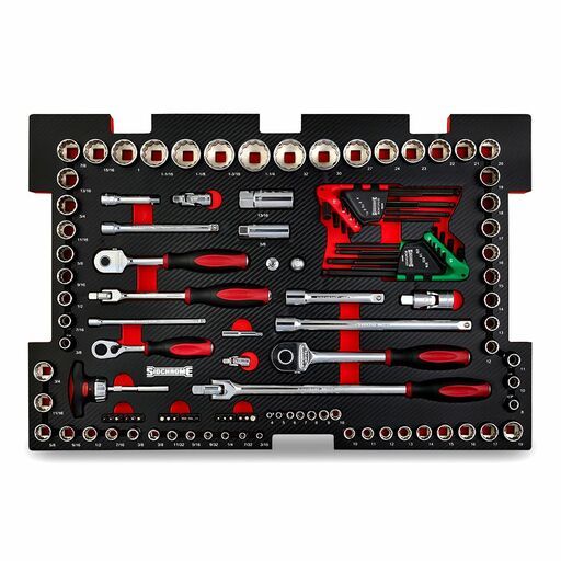Sidchrome SCMT11404 283pce Metric & A/F 17 Drawer Tool Kit Roller Chest & Cabinet Set – image 6