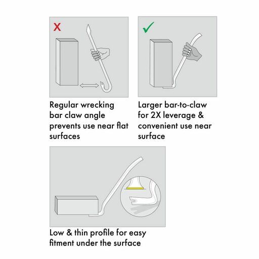 Estwing GBR/24 600mm (24") Heavy Duty Steel Wrecking Bar – image 4