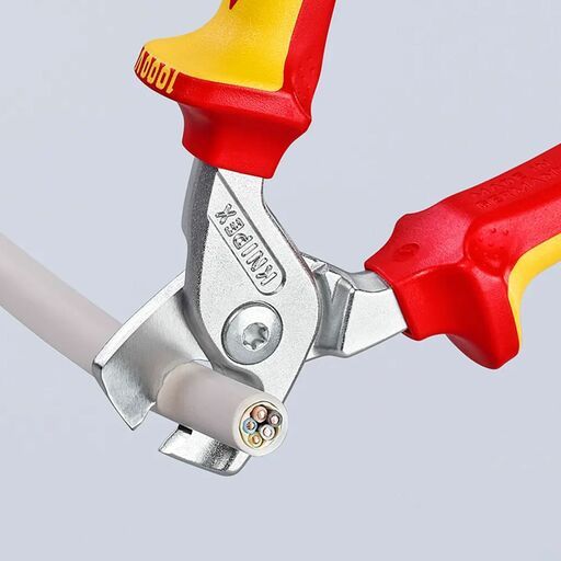 Knipex 9516160SB 160mm 1000V VDE Shear Cable Cutter Soft Grip Handle – image 4