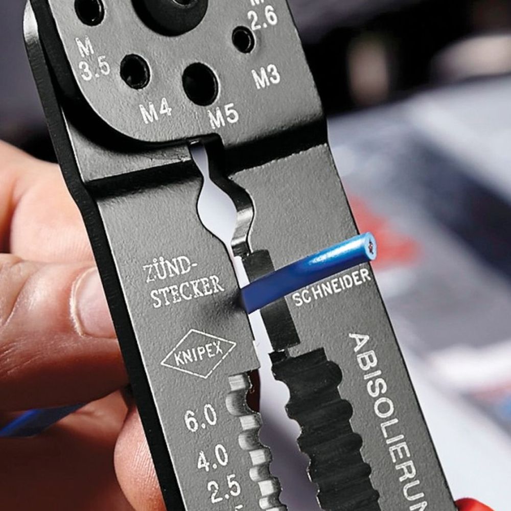 Knipex 9721215B 230mm Non-Insulated Open Plug Type Connectors Crimping Plier – image 6