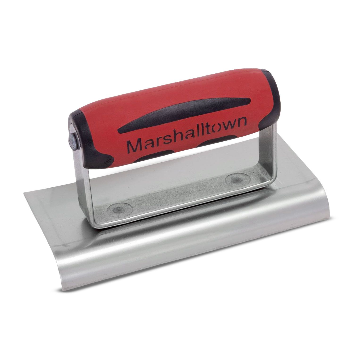 Marshalltown MT136SSD 152mm x 76mm Stainless Steel Soft Handle Curved End Concrete Edger – image 2