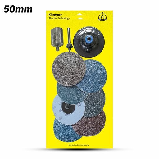 Klingspor 351333 50mm D.I.Y Quick Change Disc Set