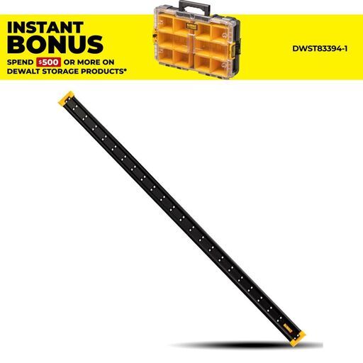 DeWalt DWST82800-1 1232mm (48") Wall Mounting Metal Rail