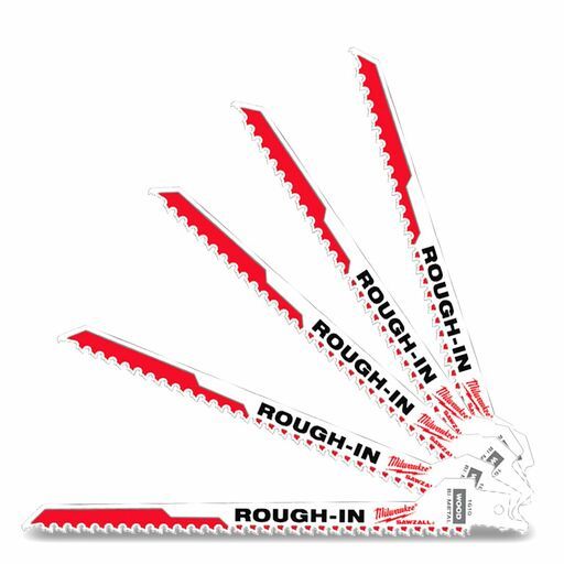 Milwaukee 48001610 5-Pack 185mm 7-3/8 5TPI SAWZALL Rough-In Blade – image 5