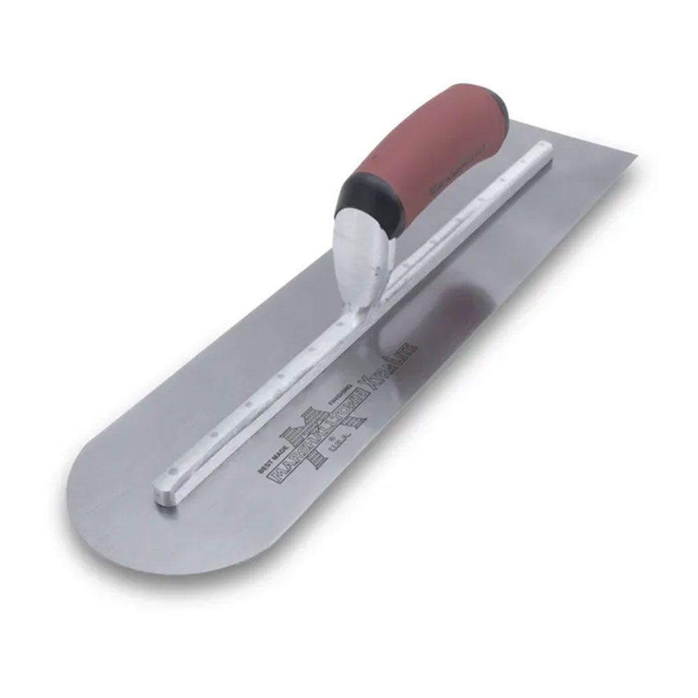 Marshalltown MTMXS81RED 457mm x 102mm Carbon Steel Durasoft Handle Finishing Trowel – image 1