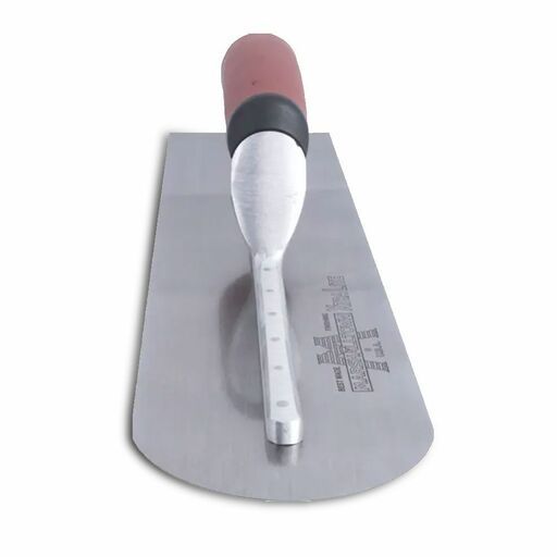 MARSHALLTOWN Solid Half-Round Sled Runner - 19mm X 457mm Masonry Tool With DuraSoft Handle