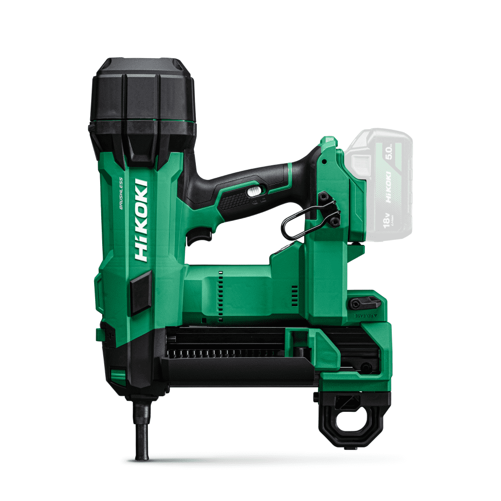 HiKOKI NC1840DA(HRZ) 18V 5.0Ah / 36V 2.5 Ah Li-ion MultiVolt Cordless Gasless Concrete Nailer Combo Kit – image 4