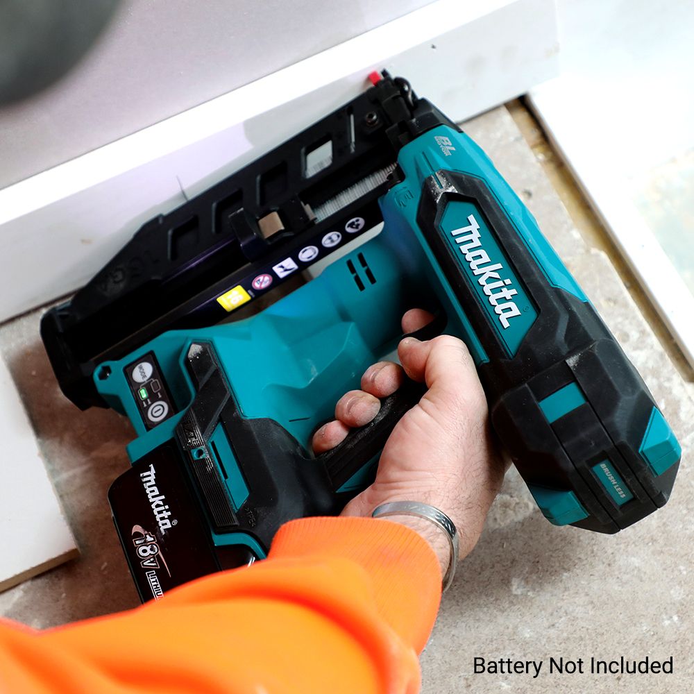 16 Gauge Finish Makita Cordless Angled Finish Nailer Battery