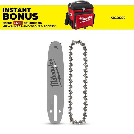 Milwaukee 49162818 203mm (8") HATCHET Pruning Saw Chain & Bar