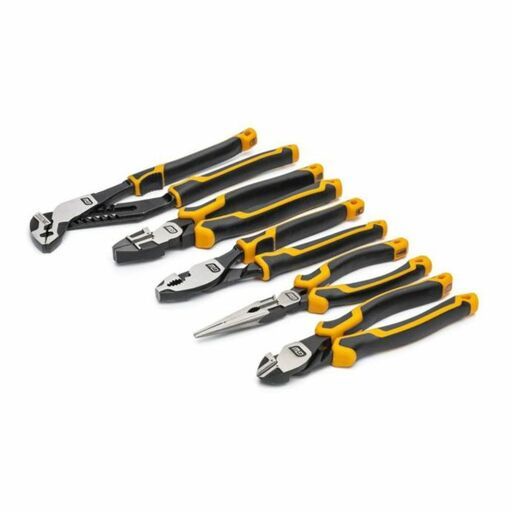 GEARWRENCH GWMSPLR01 5pce PITBULL Cushion Grip Pliers Set in Foam Storage Tray – image 4