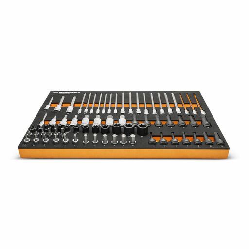 GEARWRENCH GWMSBSKCBMM 74pce 1/4", 3/8", 1/2" Drive Metric Bit Socket Set in Foam Storage Tray – image 2
