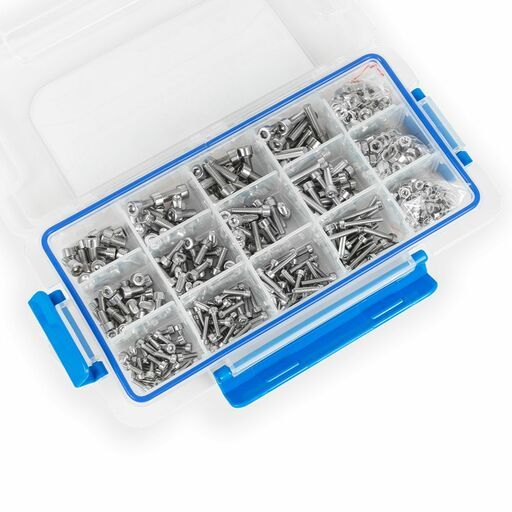 Fixed Fasteners FFFS540 540pce Flat Head Socket Cap Assortment Kit – image 3