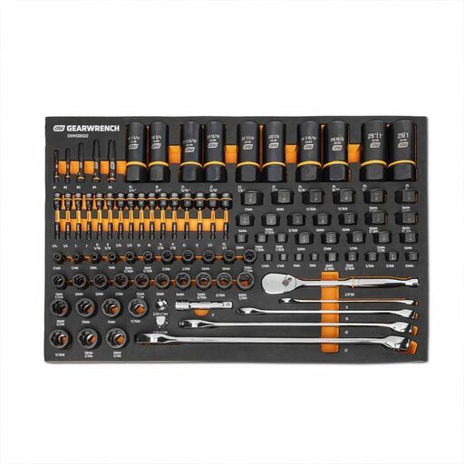 GEARWRENCH GWMSBBS02 97pce 1/4”, 3/8”, 1/2” Drive Bolt Biter™ Mechanics Tool Set in Foam Storage Tray – image 2