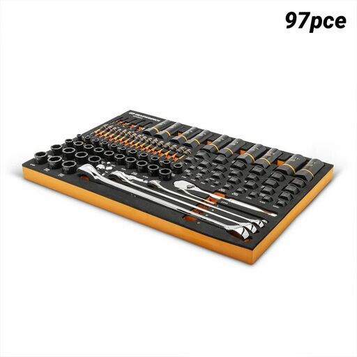 GEARWRENCH GWMSBBS02 97pce 1/4”, 3/8”, 1/2” Drive Bolt Biter™ Mechanics Tool Set in Foam Storage Tray
