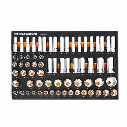 GEARWRENCH GWMSSKT12MM 67pce 1/2” Drive Master Metric Socket Set in Foam Storage Tray – image 3