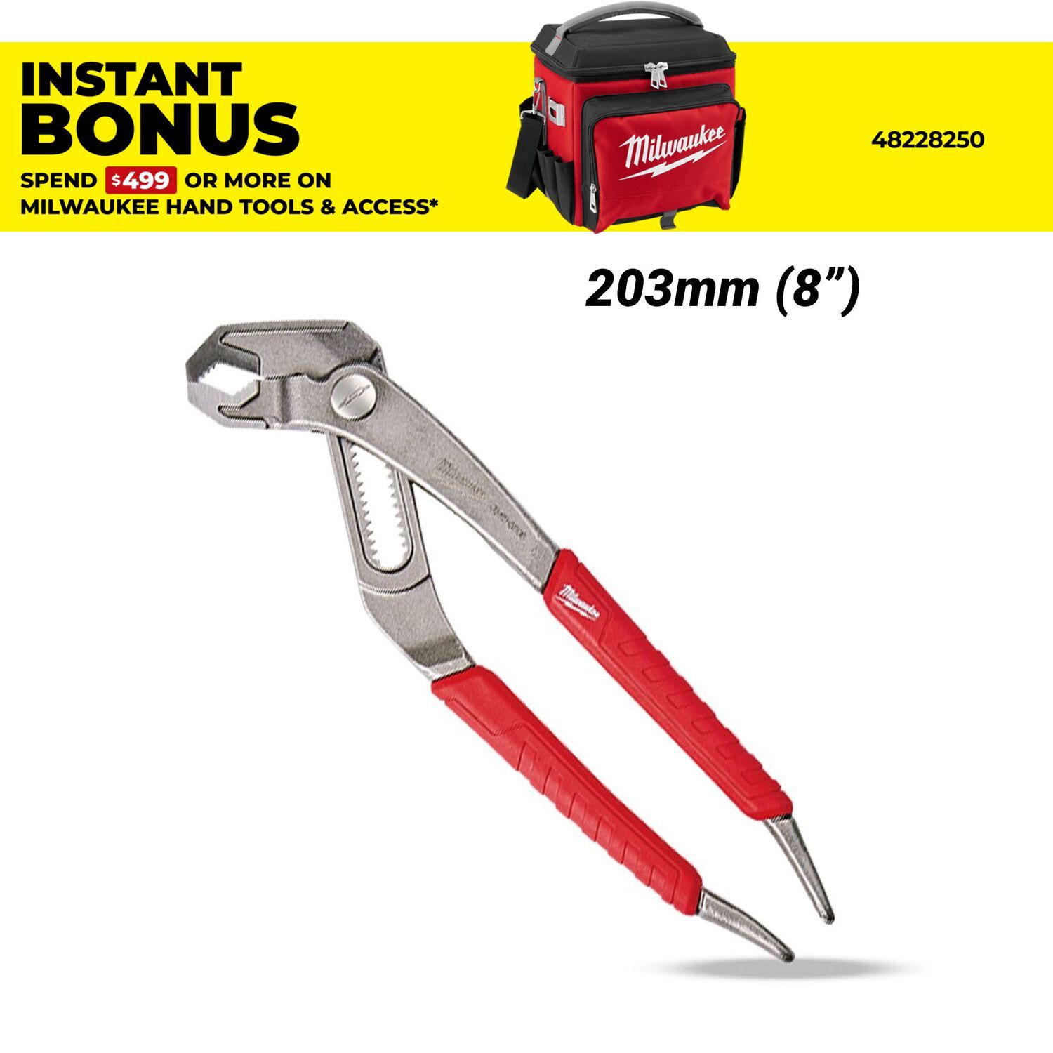 Milwaukee 48226208 203mm (8") Hex-Jaw Pliers – image 1
