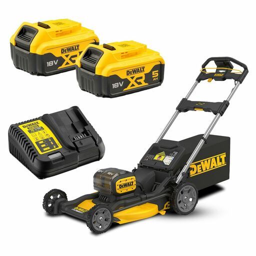 DeWalt ST-DCMWP134P2-XE 36V (18V x 2) Li-ion 5.0Ah Cordless Brushless 530mm (21") Push Mower Combo Kit – image 2
