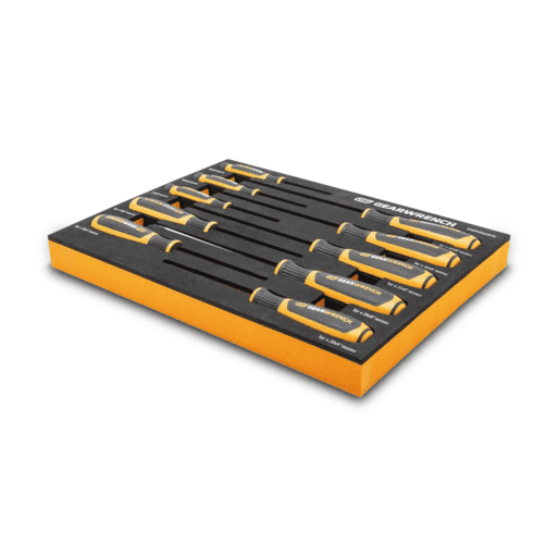 GEARWRENCH GWMSSCRTX 10pce Torx Dual Material Screwdriver Set in Foam Storage Tray – image 3
