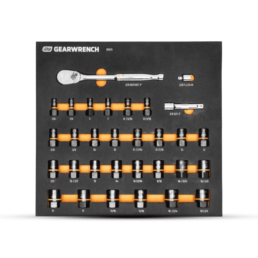 GEARWRENCH 86525 31pce 3/8" Drive 90T Ratchet and Bolt Biter™ Socket Set with Foam Storage Tray – image 2