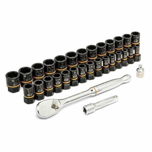 GEARWRENCH 86525 31pce 3/8" Drive 90T Ratchet and Bolt Biter™ Socket Set with Foam Storage Tray – image 4