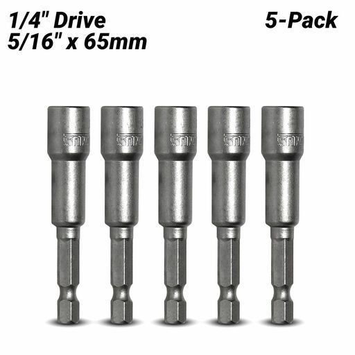 MAGNUS MAGHEX865 5-Pack 1/4" Drive 8mm x 65mm Hex Nut Setter