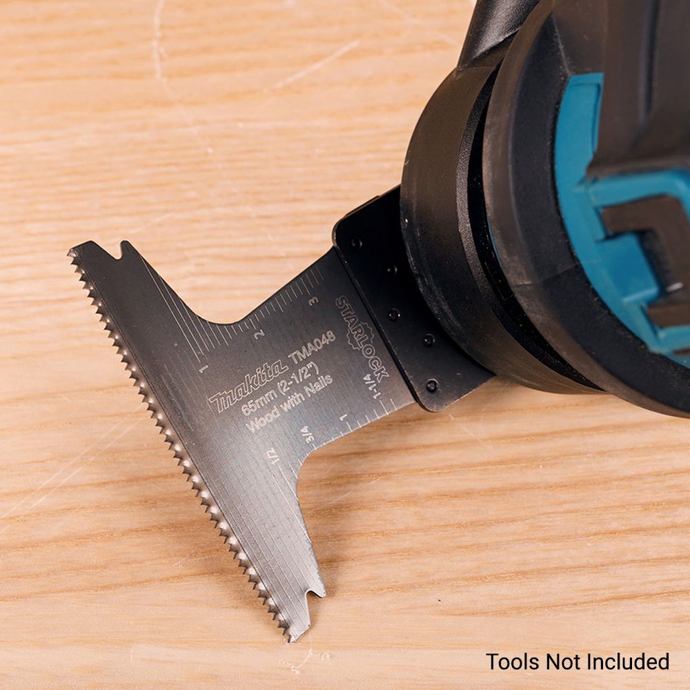 Makita B-64820 (TMA048) 65mm x 40mm x 20TPI STARLOCK Bi-Metal Bow Shape Plunge Cut Multi-Tool Saw Blade - Wood / Metal – image 2