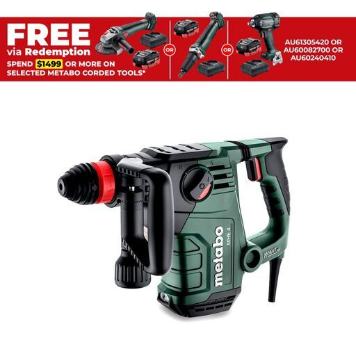 Metabo MHE 4 (600812500) 1050W SDS-Plus Chipping Hammer