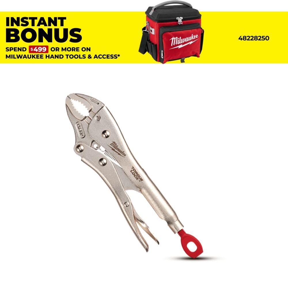 Milwaukee 48223421 178mm (7") Torque Lock Curved Jaw Locking Pliers – image 1