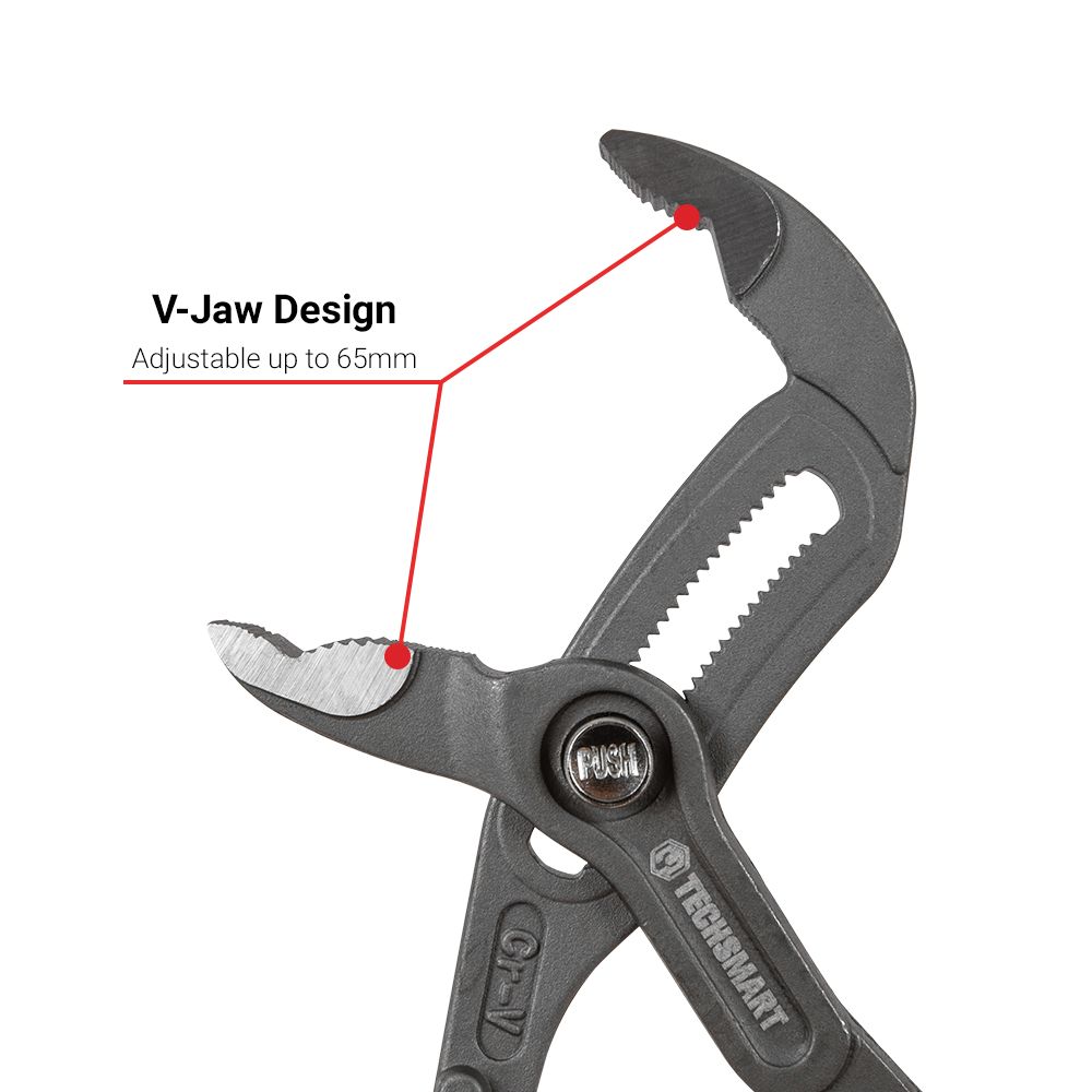 Techsmart TPBP250 250mm Multigrip Push Button Pliers – image 4