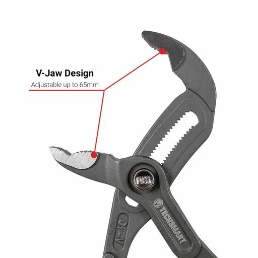 Techsmart TPBP250 250mm Multigrip Push Button Pliers – image 4
