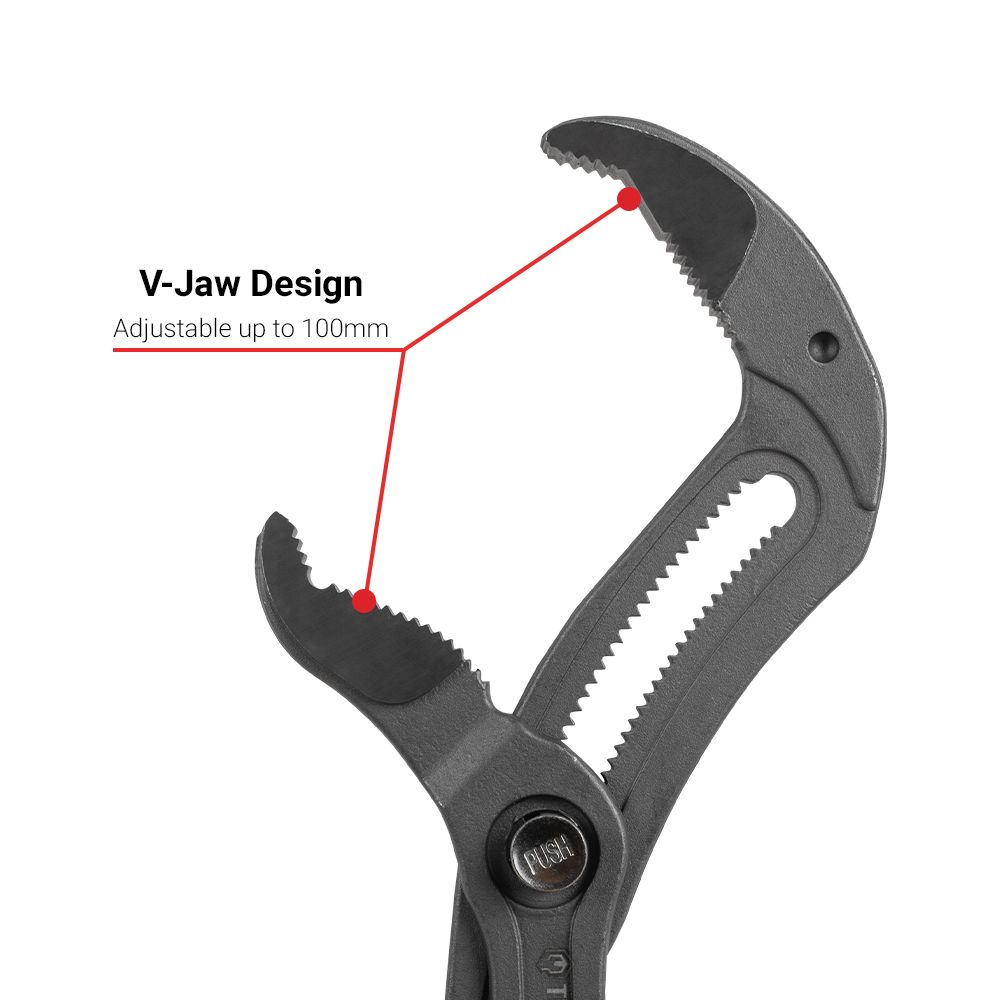 Techsmart TPBP400 400mm Multigrip Push Button Pliers – image 3