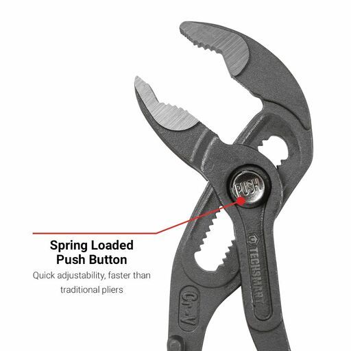 Techsmart TPBP185 185mm Multigrip Push Button Pliers – image 3