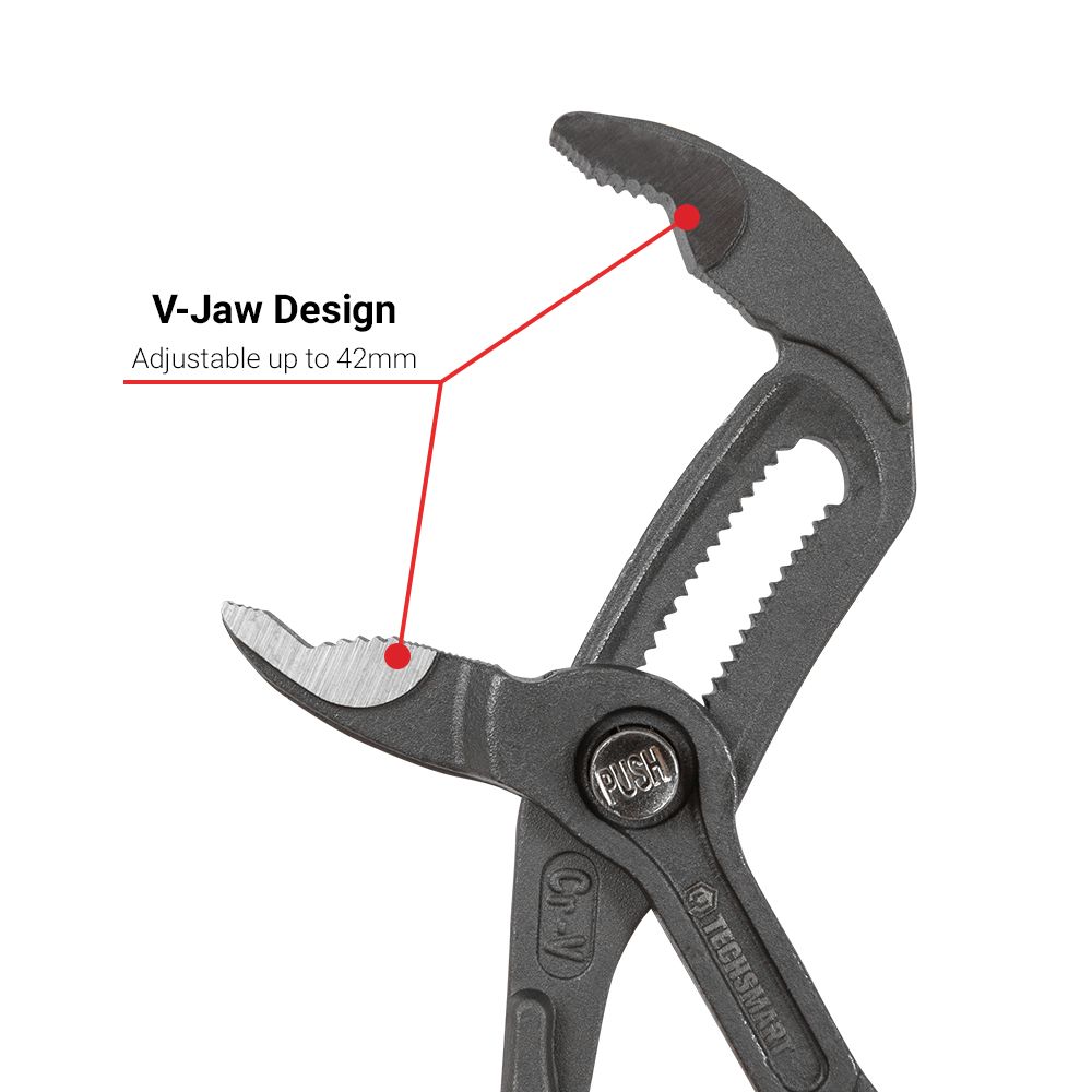 Techsmart TPBP185 185mm Multigrip Push Button Pliers – image 4