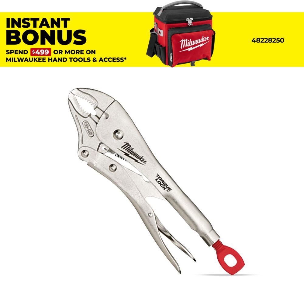 Milwaukee 48223420 254mm (10") Torque Lock Curved Jaw Locking Pliers – image 1