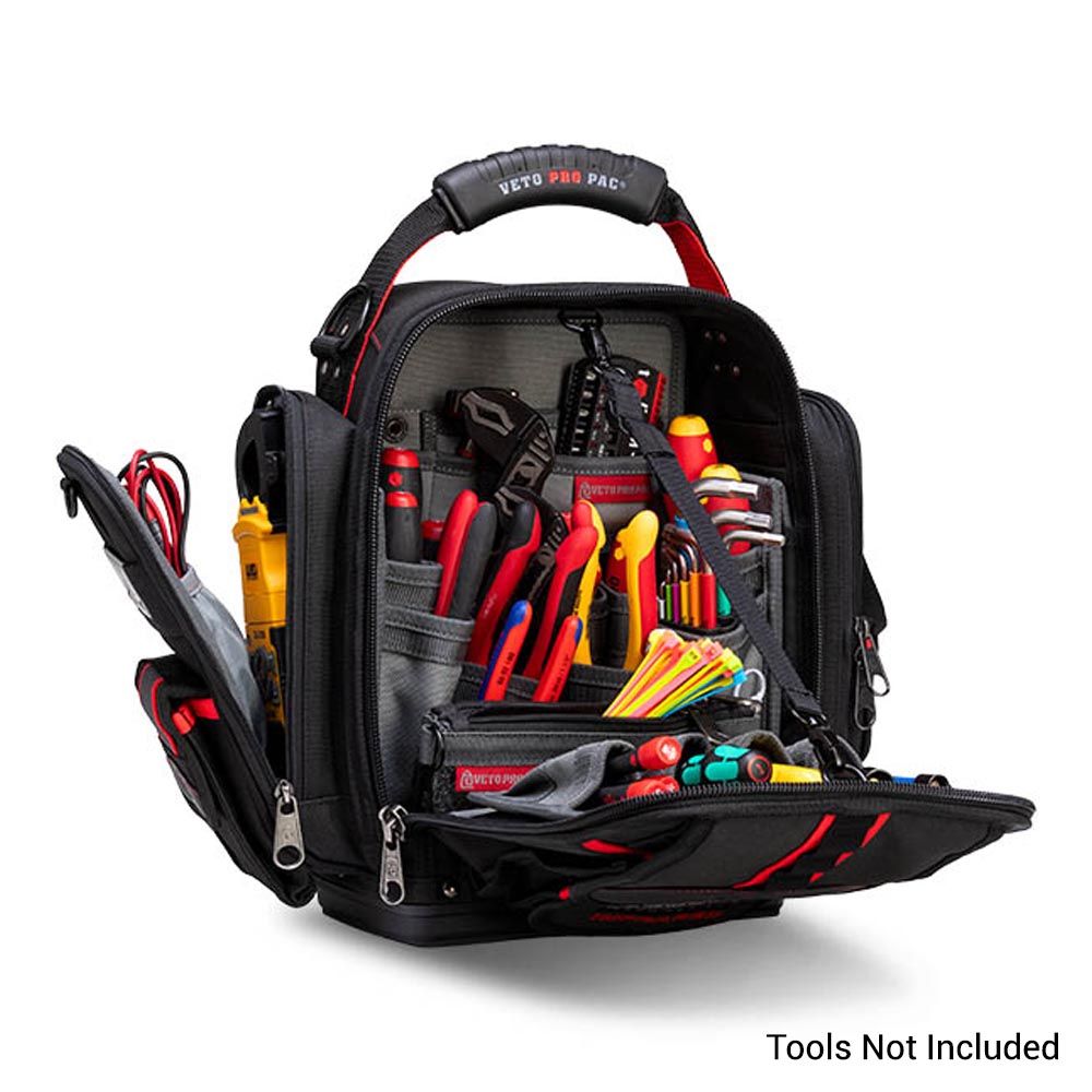 Veto Pro Pac VETOMB5B-IR (VPP10851) XXL Tech Meter Backpack Tool Bag w/Plastic Base - Infrared – image 4