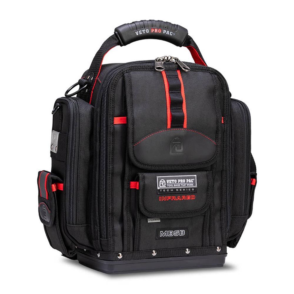 Veto Pro Pac VETOMB5B-IR (VPP10851) XXL Tech Meter Backpack Tool Bag w/Plastic Base - Infrared – image 1