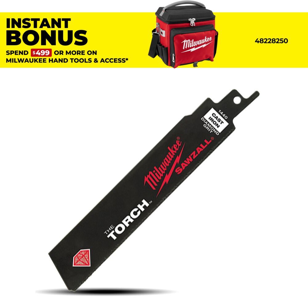 Milwaukee 48001440 SAWZALL The Torch 150mm (6") Diamond Grit Blade – image 1