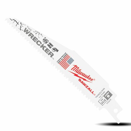 Milwaukee 48475701 (48005701) 5-Pack SAWZALL The Wrecker 150mm (6") Demolition 7/11TPI Blade – image 4