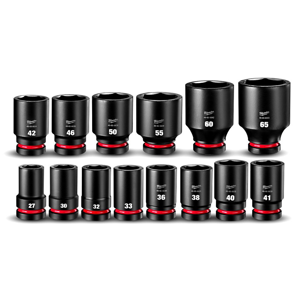 Milwaukee 49667839 14pce SHOCKWAVE 1" Drive Metric Deep Impact Socket Set – image 4