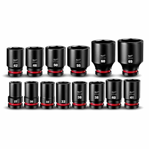Milwaukee 49667839 14pce SHOCKWAVE 1" Drive Metric Deep Impact Socket Set – image 4