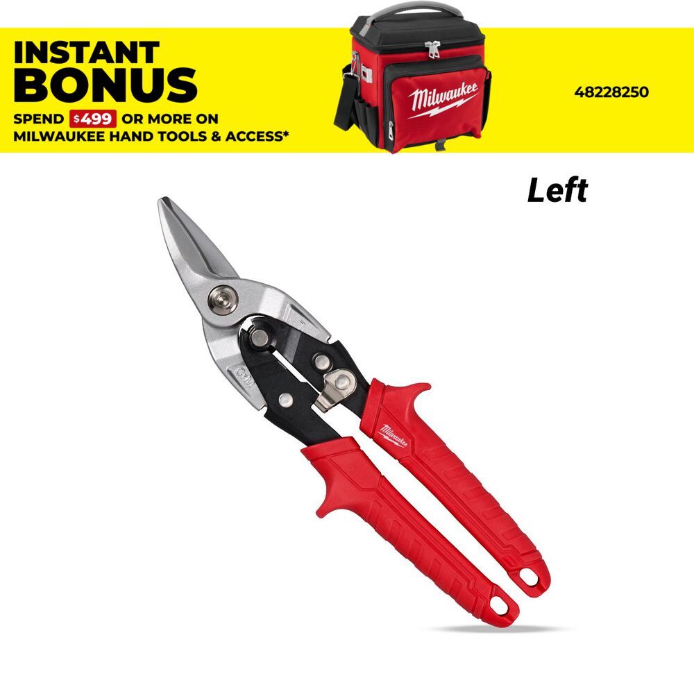 Milwaukee 4932499011 Left Cutting Aviation Snips – image 1