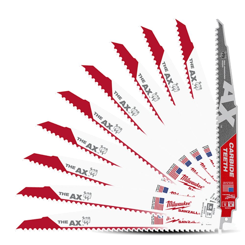 Milwaukee 48001026 10 x The Ax™ SAWZALL® 230mm (9
